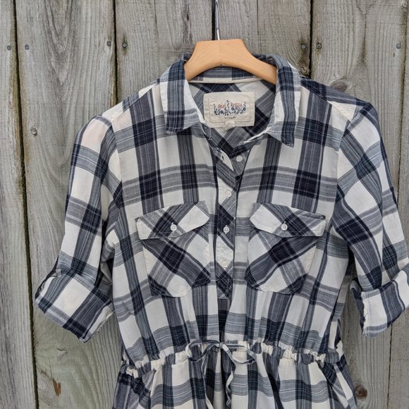 Plaid Girl Krazy Shirt Dress - Large (fits Medium) - Picture 3 of 13